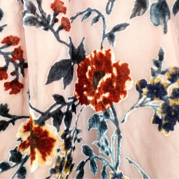 Miss Me Pink Floral Velvet Blouse 🧺 - Picture 6 of 8